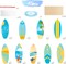 Surfing Surfboard Party Centerpiece Sticks 18pcs Surfboard Theme Birthday Party Decorations for Table Summer Surfing Party Table Toppers for Beach Pool Hawaii Luau Party Supplies